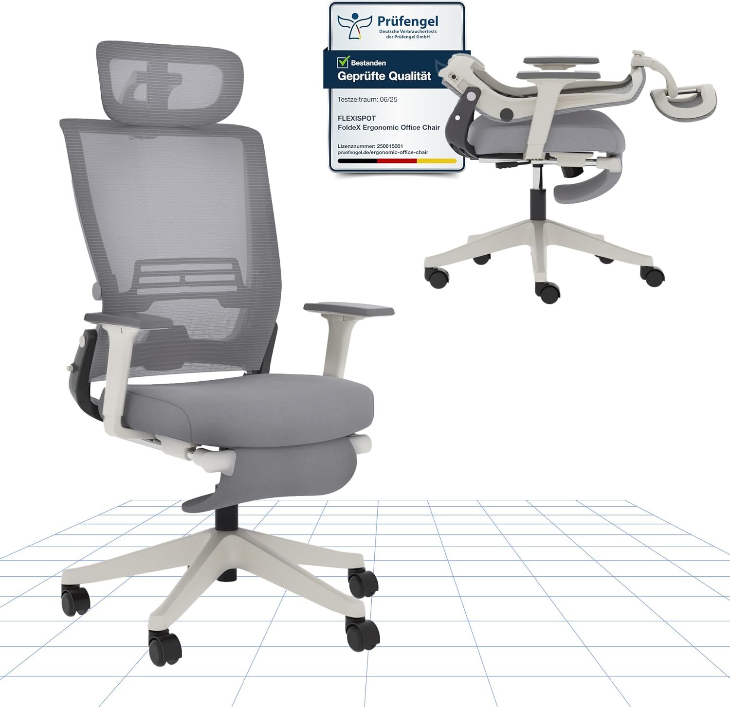 FLEXISPOT FOLDEX Silla de Oficina Ergonómica