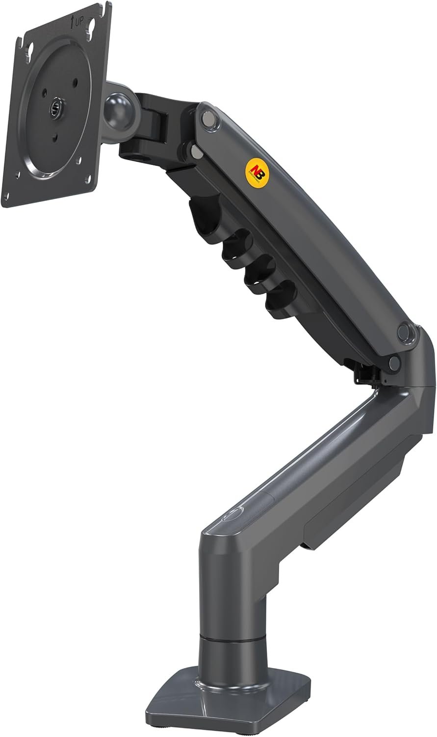 Ergosolid Soporte para Pantalla de Monitor de PC, Brazo ergonómico de Resorte de Gas articulado